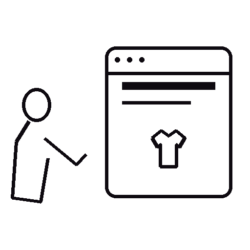 Transparent outlined silhouette illustration for Make the Title Lead.